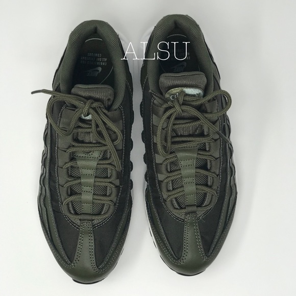 NWT Nike Air Max 95 Olive Canvas W AUTHENTIC - Picture 6 of 8